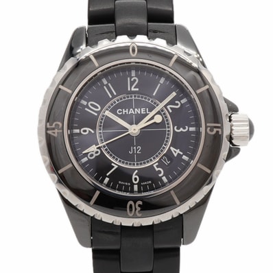 ★最終価格【6wia0049】シャネル J12 H0681 黒文字盤【中古】腕時計 レディース