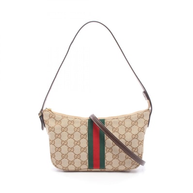 グッチ GUCCI ルネッタ スモール クロスボディ GGキャンバス ショルダーバッグ バッグ キャンバス レザー メンズ レディース ベージュ系 / ブラウン系 / マルチカラー 863406FAFV99653 【新品】