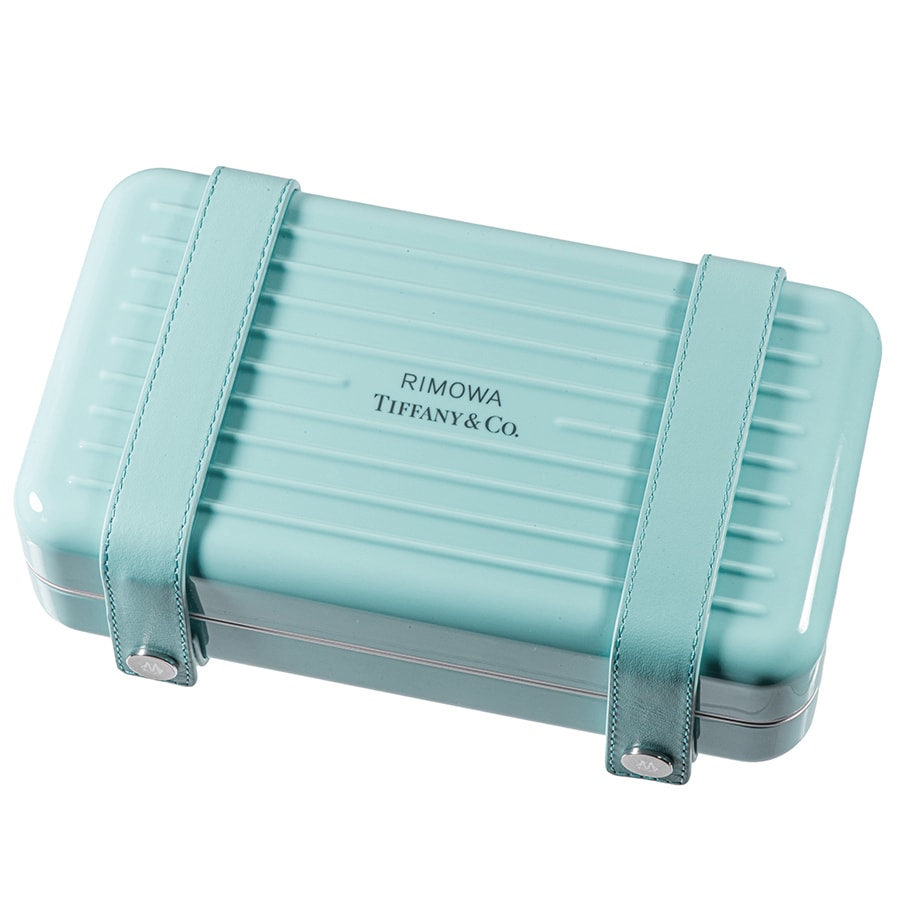 TIFFANY&Co. ティファニー RIMOWA×Tiffany & Co.ジュエリーパーソナル アクセサリーポーチ ブルー【中古】