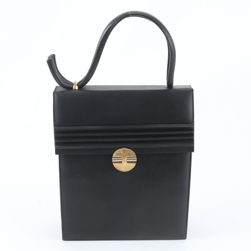 ■美品 バリー フラップハンドバッグ レザー