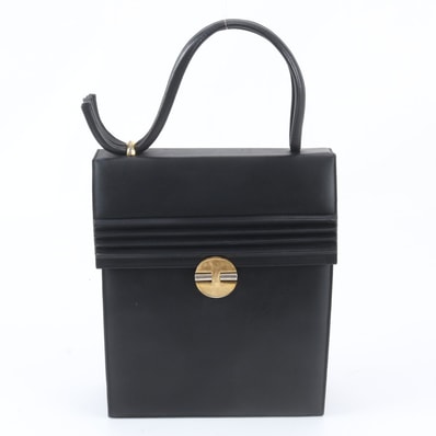 ■美品 バリー フラップハンドバッグ レザー