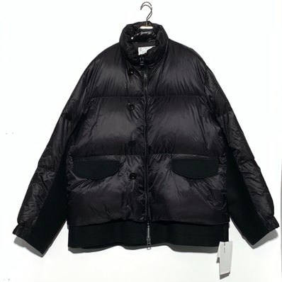 sacai 24AW Wool Melton Puffer Blouson Black