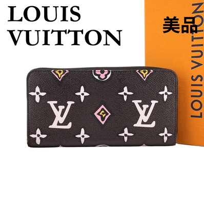 Louis Vuitton Zippy Wallet Wild at Heart "Noir"