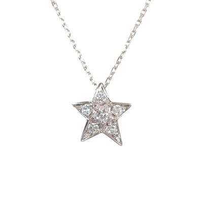 シャネル CHANEL コメット コレクション スモールモデル J2709 ネックレス K18ホワイトゴールド ダイヤモンド レディース【中古】【Aランク】