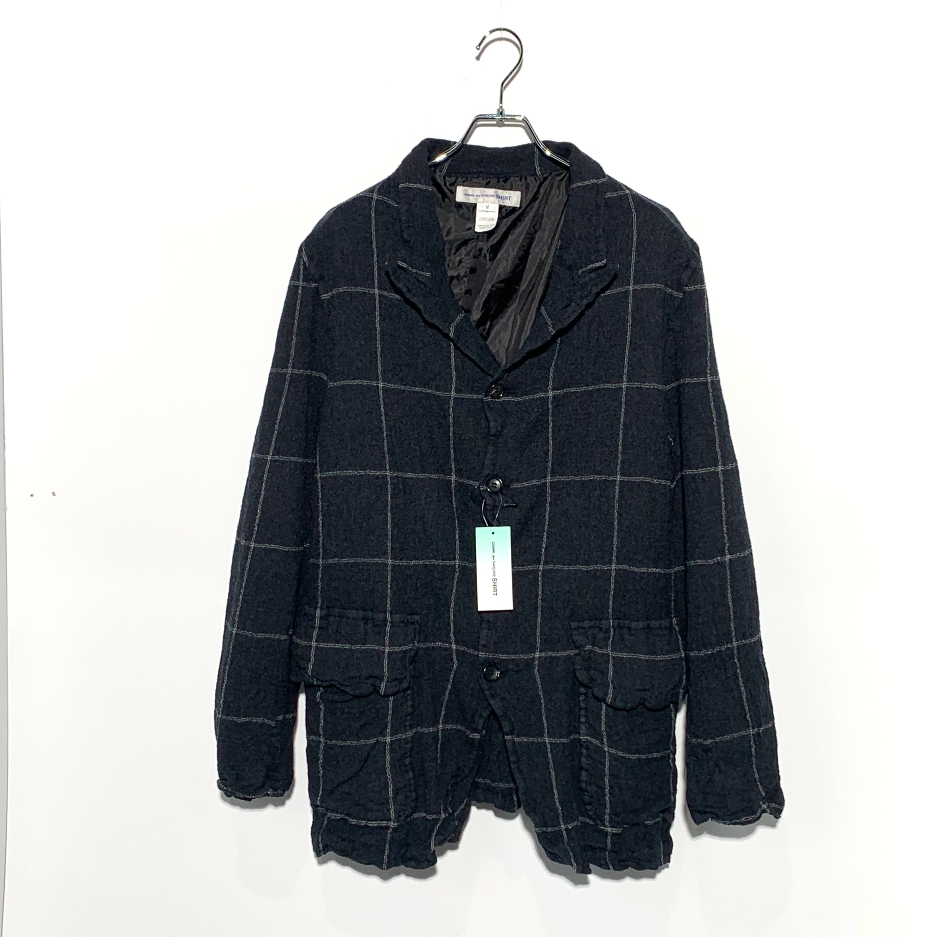 COMME des GARCONS SHIRT Window Pane Check Jacket "Gray"