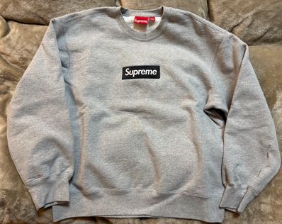 Supreme Box Logo Crewneck "Heather Grey" (22FW)