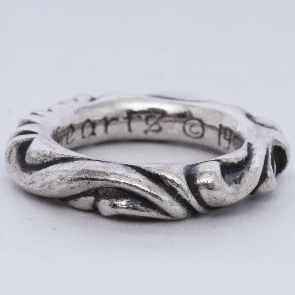 Chrome Hearts Scroll Band Ring "Silver"