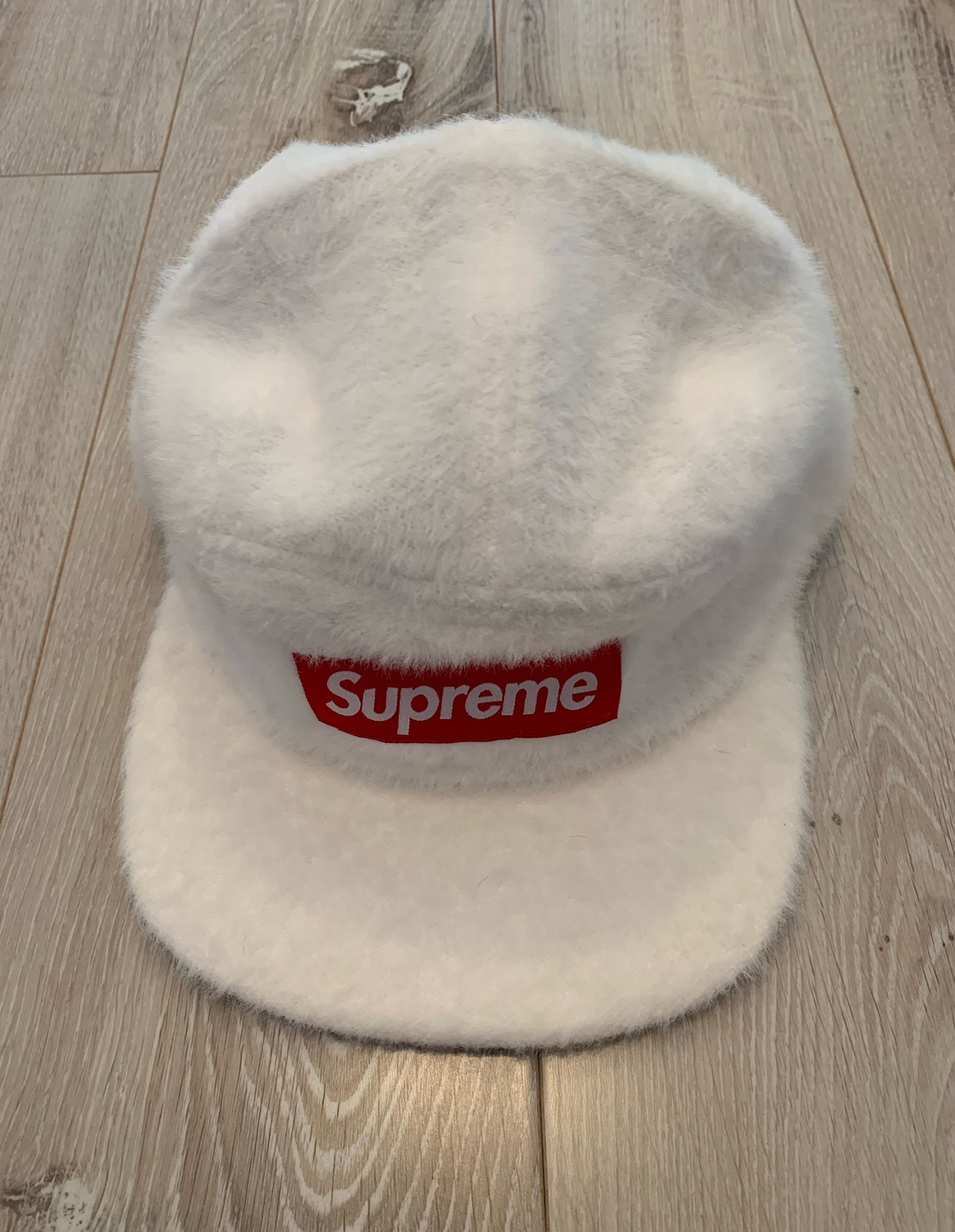 Supreme Faux Fur Camp Cap "White"