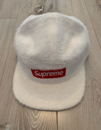 Supreme Faux Fur Camp Cap "White"