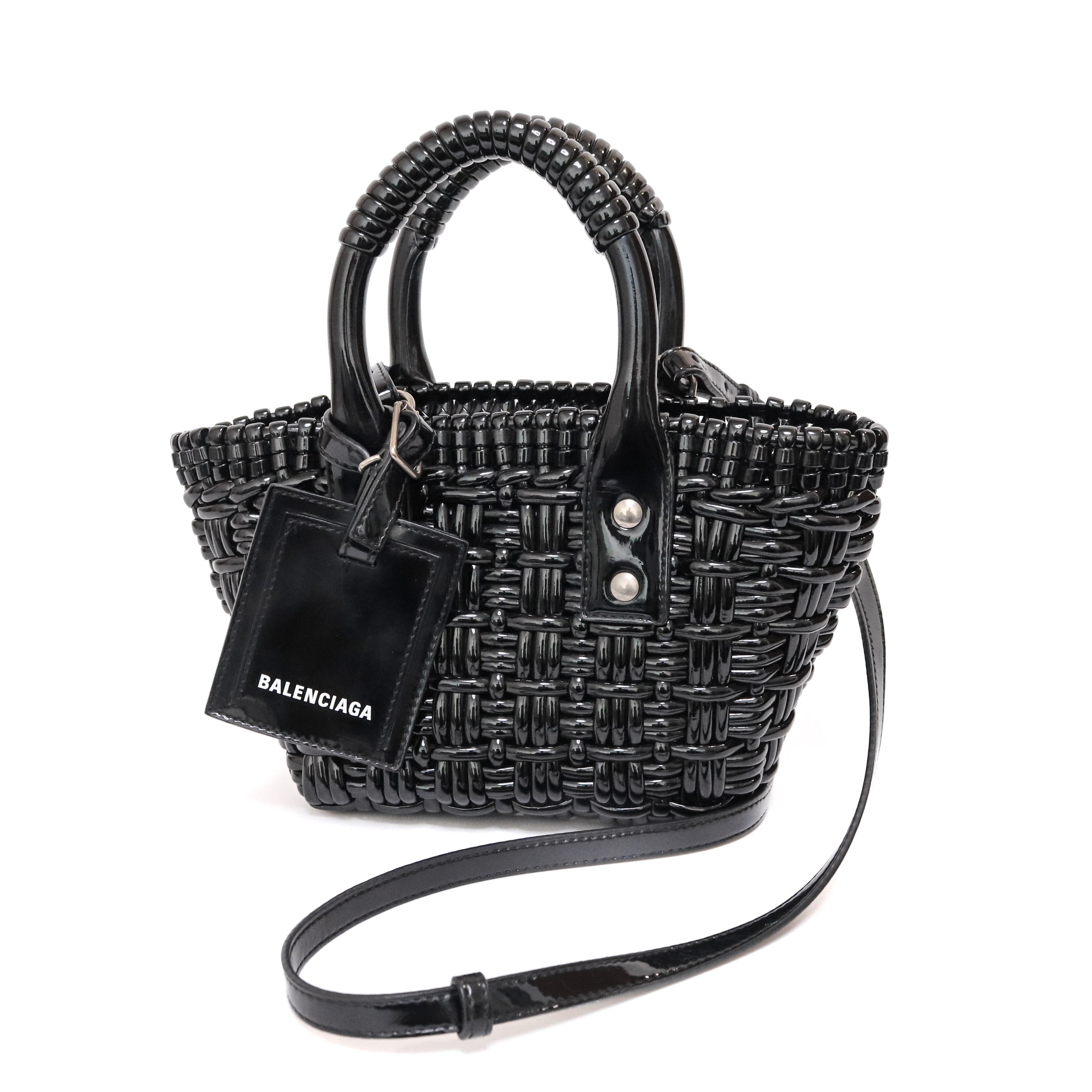 BALENCIAGA Women's Bistro XXS Basket With Strap "Black"