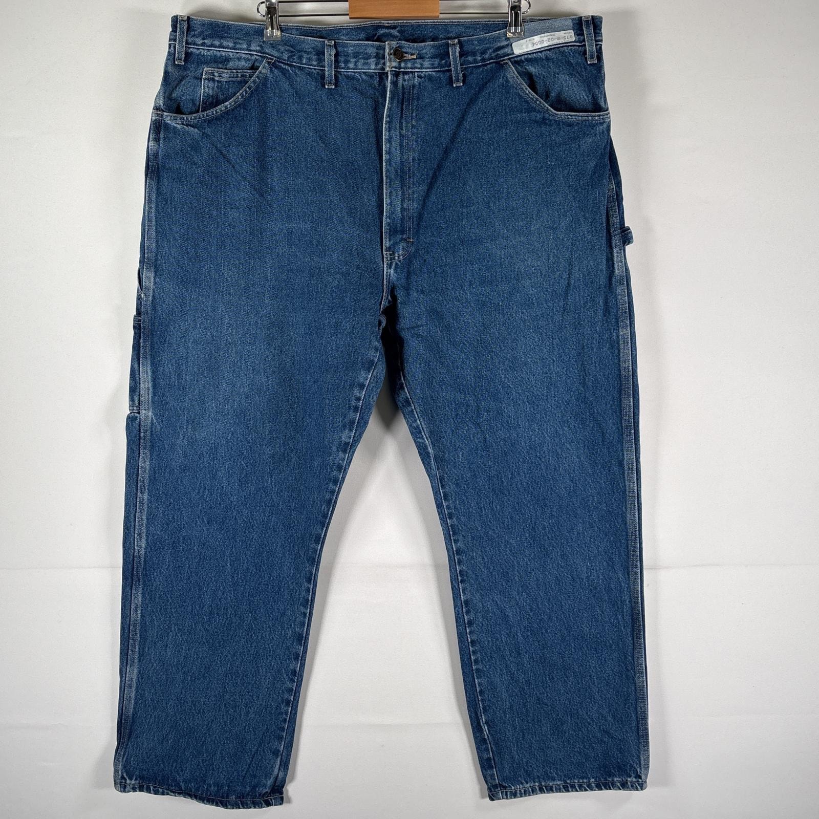 古着 ディッキーズ Dickies デニムパンツ ブルーデニム ジーパン ジーンズ ワーク ペインター 大きいサイズ w46 L30 ブルー系 メンズ
