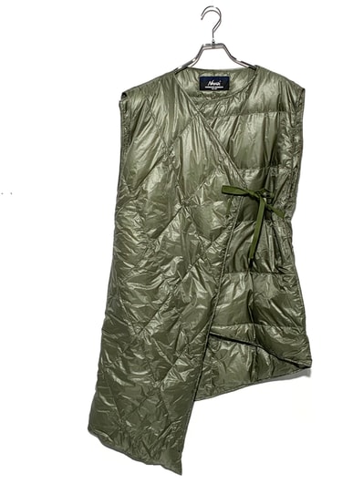 Engineered Garments × NANGA WRAP VEST Olive