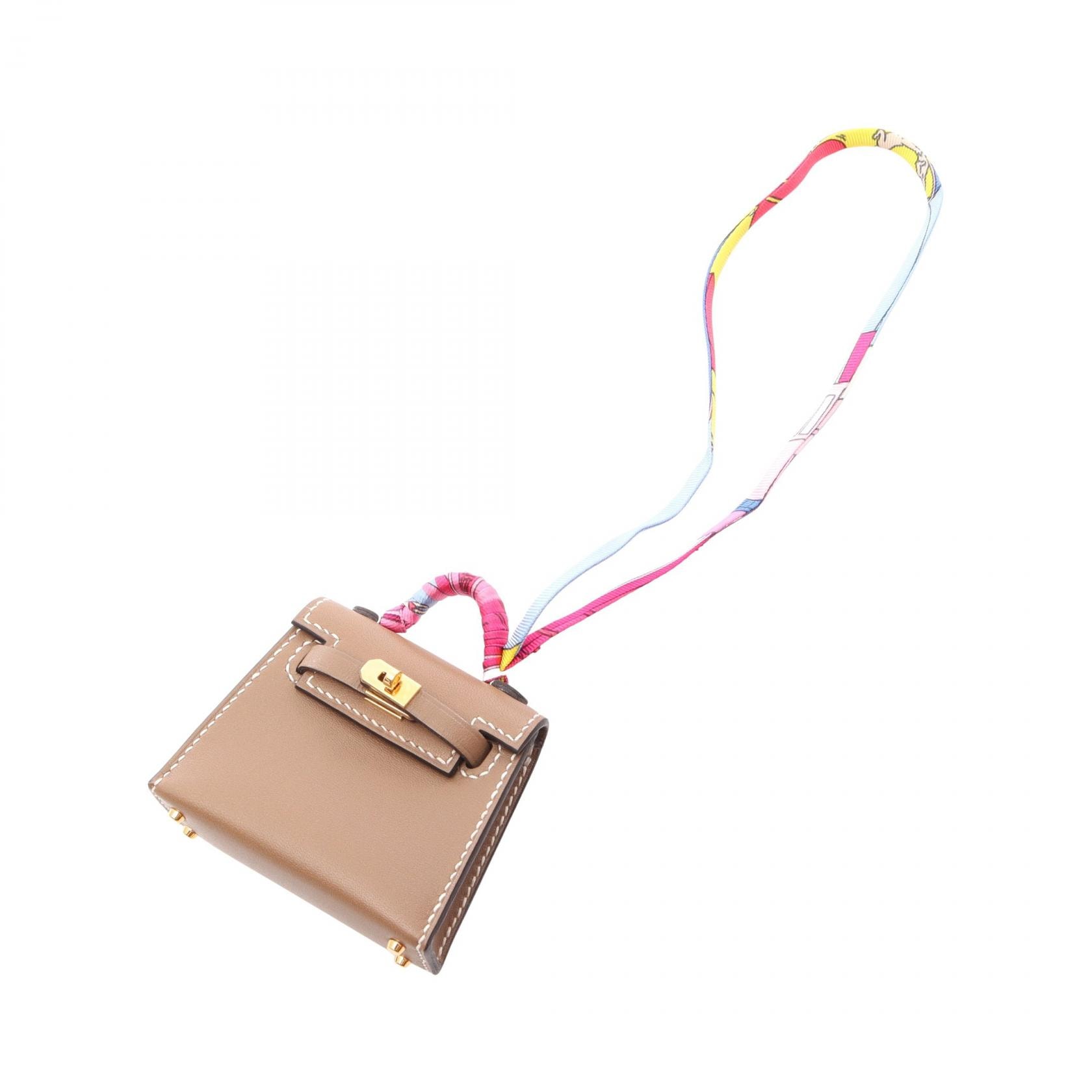 エルメス HERMES ケリーツイリー エトゥープ チャーム アクセサリー レザー タデラクト エトゥープ U刻印(2022年製造) レディース グレー系 【中古】