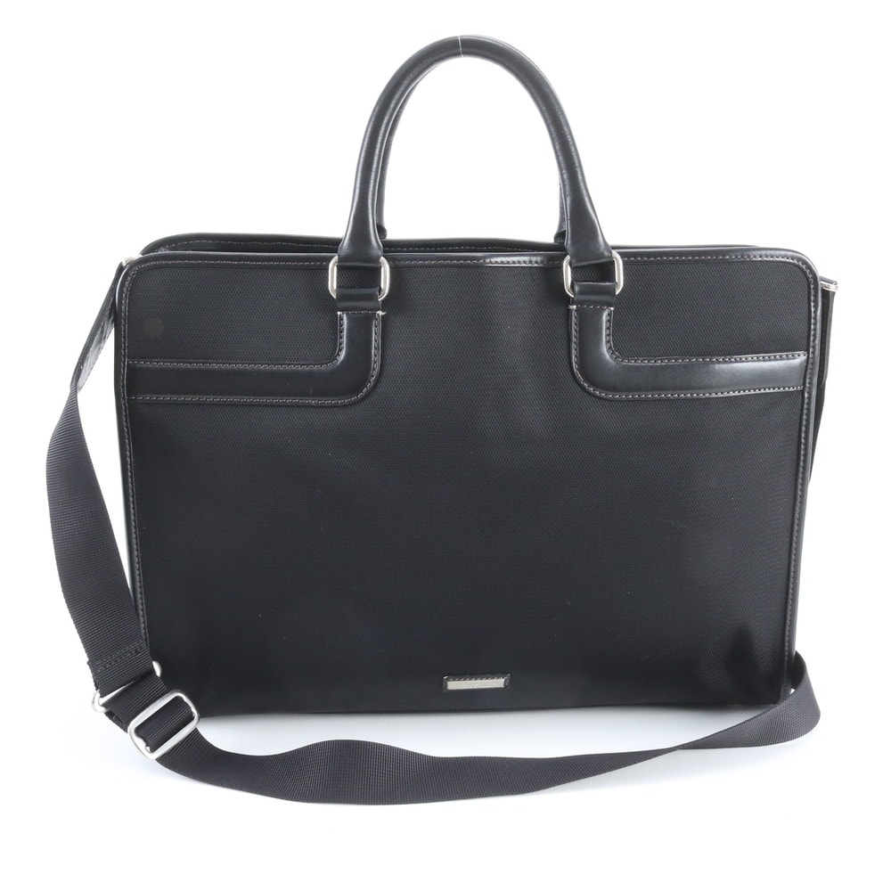 ■極美品 ポールスミス ビジネス バッグ レザー×ナイロン