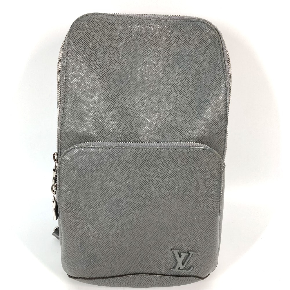 ルイヴィトン LOUIS VUITTON アヴェニュー・スリングバッグ M30951 タイガ カバン ショルダーバッグ クロス ボディバッグ タイガレザー グレー