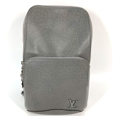 ルイヴィトン LOUIS VUITTON アヴェニュー・スリングバッグ M30951 タイガ カバン ショルダーバッグ クロス ボディバッグ タイガレザー グレー