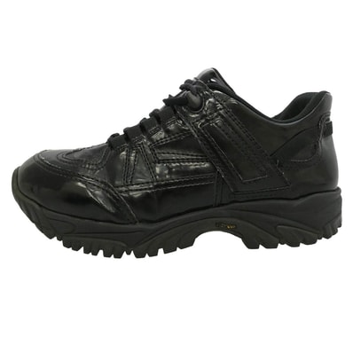 MAISON MARGIELA メゾンマルジェラ 19SS S37WS0451 Security Low Top Sneakers ビブラムソール セキュリティ ロー トップ ローカット スニーカー ブラック系 40【中古】