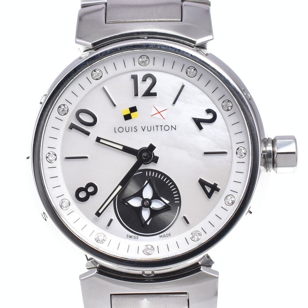 ルイ・ヴィトン LOUIS VUITTON Q12M0 ラブリーカップ 12Pダイヤモンド クォーツ レディース 美品 保証書付き Q#146169