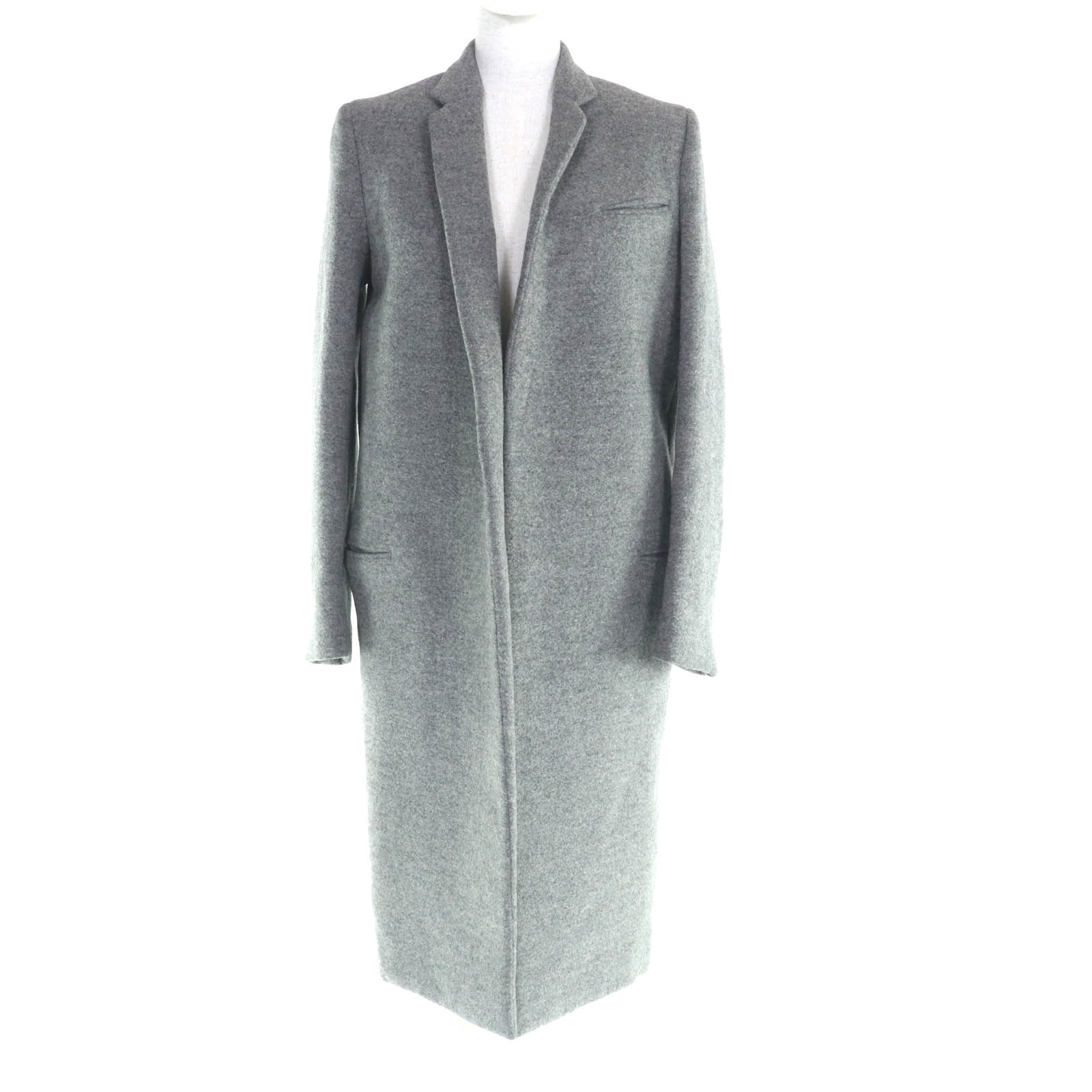 美品 セリーヌ コート グレー レディース 34 2 8H28/4904