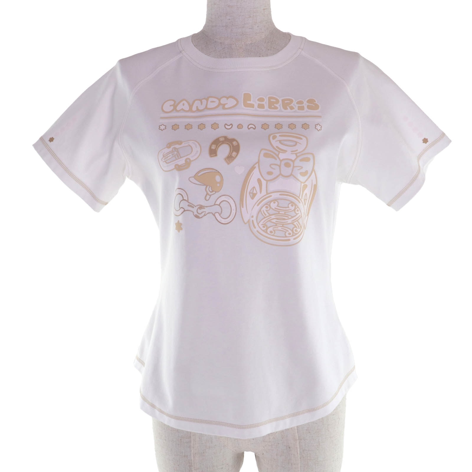 極美品 エルメス 半袖Tシャツ ホワイト レディース 38 5H4630DC