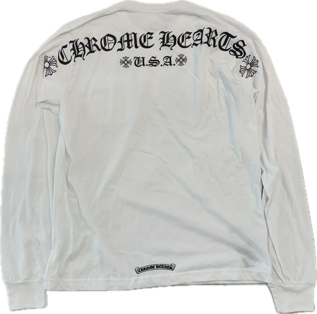 Chrome Hearts Back Arch Logo Print L/S T-Shirt "Black"