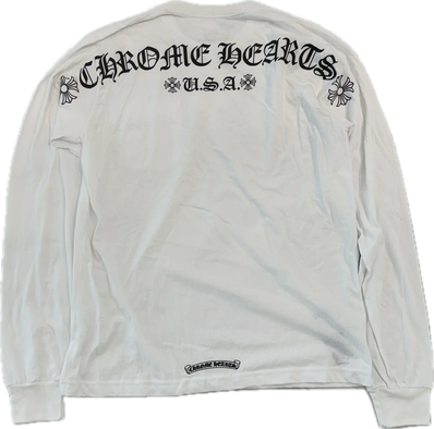 Chrome Hearts Back Arch Logo Print L/S T-Shirt "Black"