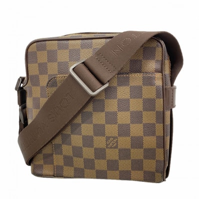 【6gd5081-h】ルイヴィトン ショルダーバッグ ダミエ オラフPM N41442 エベヌ【中古】レディース