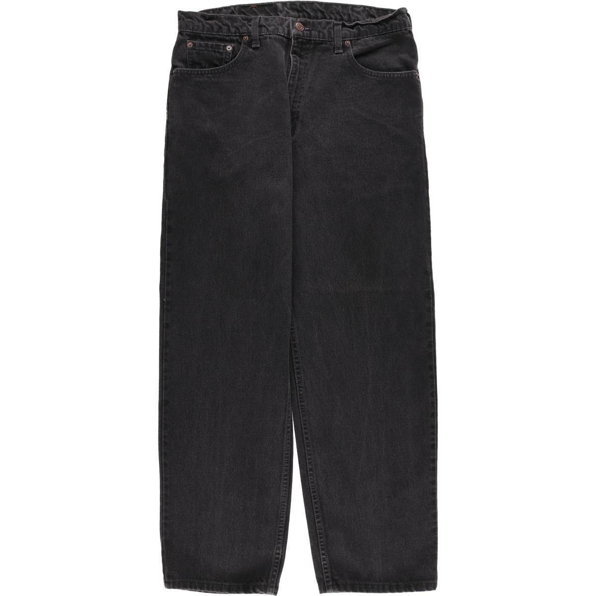 古着 90~00年代 リーバイス Levi's 550 RELAXED FIT COUPE RELAX ブラックデニム テーパードデニムパンツ カナダ製 メンズw34相当 ヴィンテージ/eaa612453