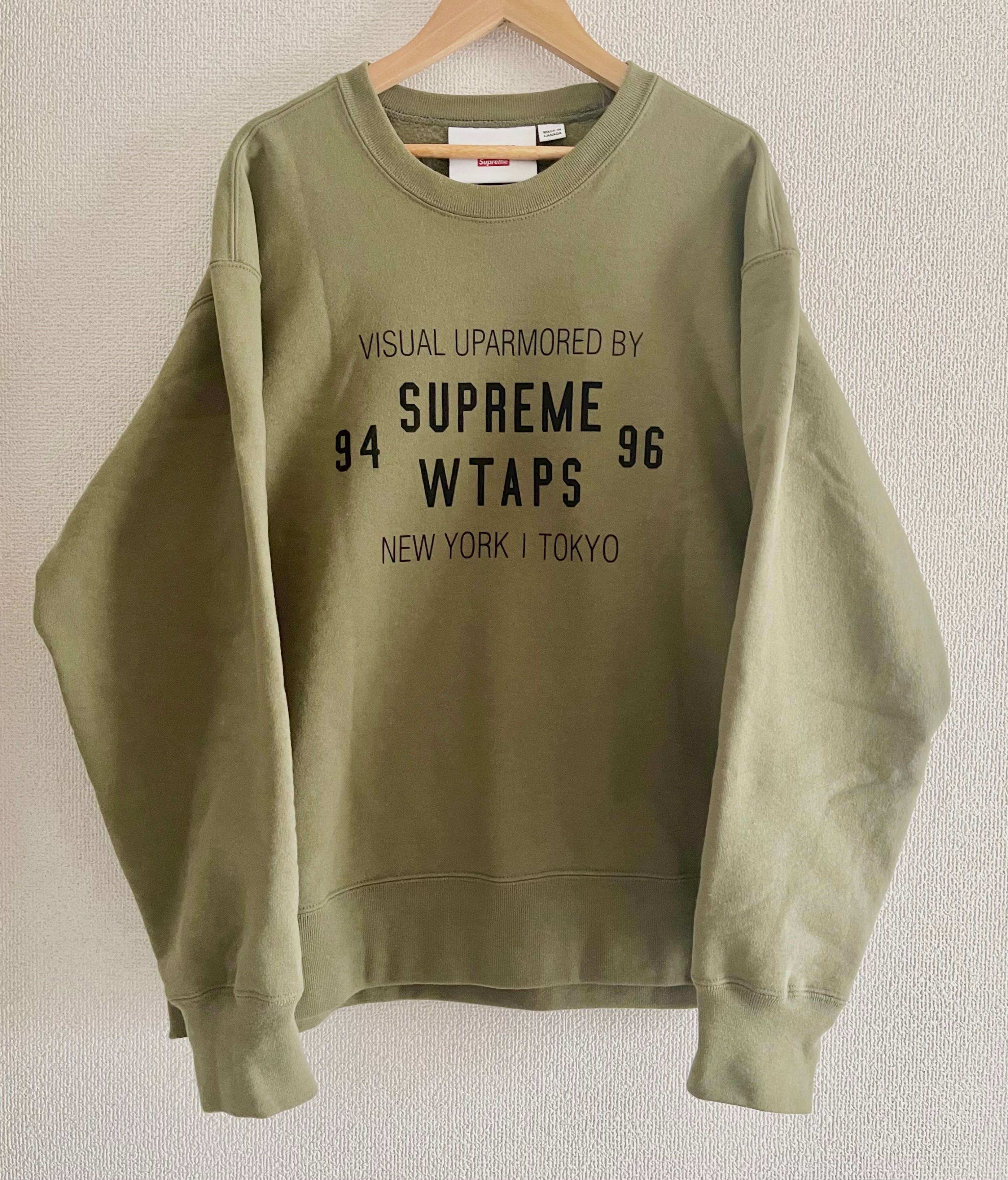 Supreme / WTAPS Crewneck "Light Olive"