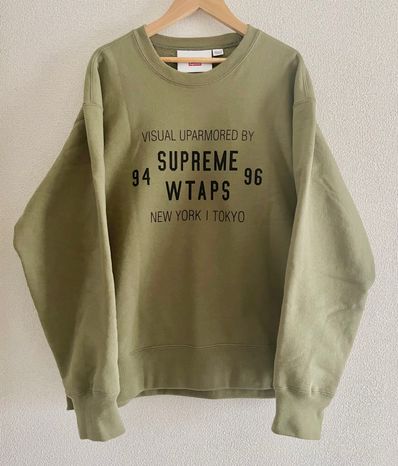 Supreme / WTAPS Crewneck "Light Olive"