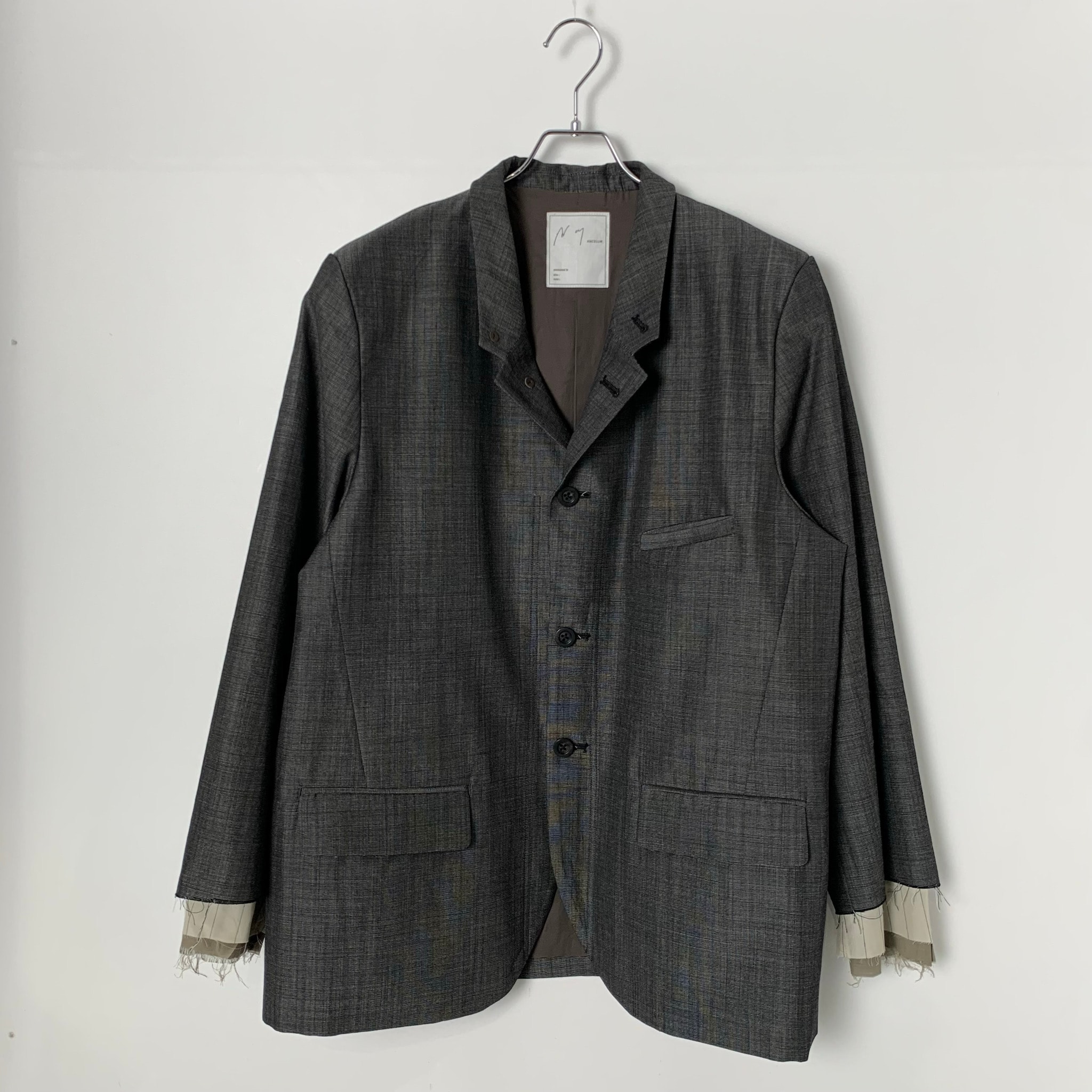ANCELLM Layered Tailored Jacket "Black"