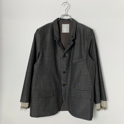 ANCELLM Layered Tailored Jacket "Black"