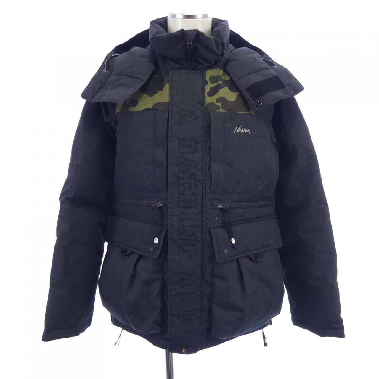 A BATHING APE x NANGA Hinoc Down Jacket "Black"