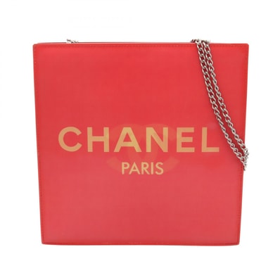 シャネル CHANEL ココマーク ショルダーバッグ バッグ ファブリック レディース レッド系 【中古】
