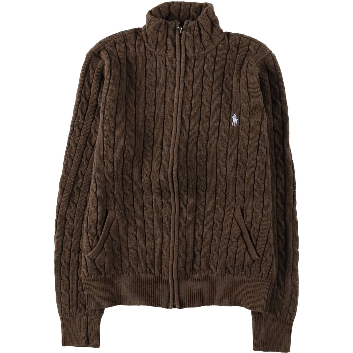 古着 ラルフローレン Ralph Lauren RALPH LAUREN SPORT ケーブル編み ドライバーズニットセーター レディースXL相当/eaa618780