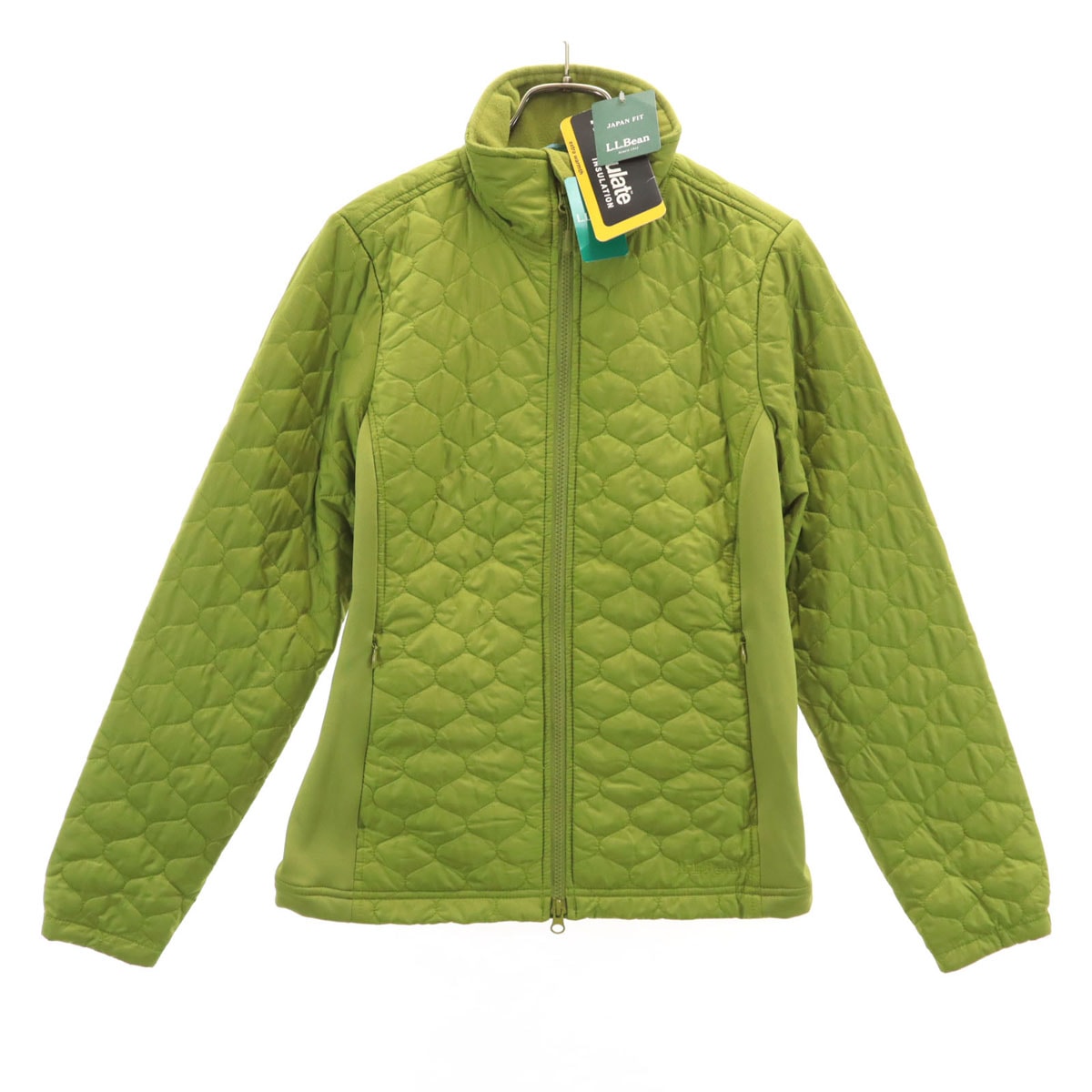 未使用 L.L.Bean エルエルビーン キルティングジャケット M 黄緑 アウトドア 中綿