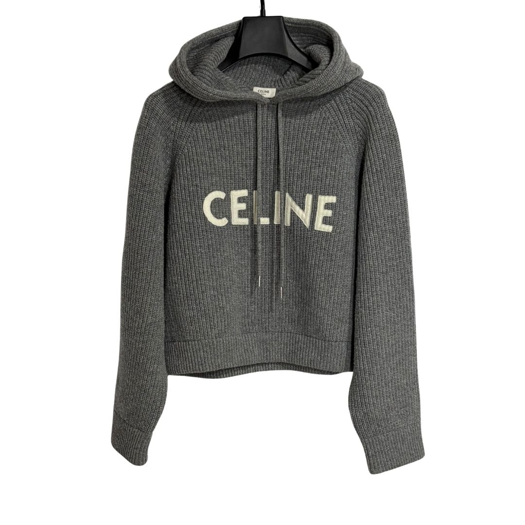 CELINE Wool Hoodie "Gray"
