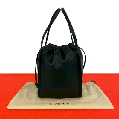 LOEWE ロエベ アナグラム ロゴ レザー ハンドバッグ ブラック
30555