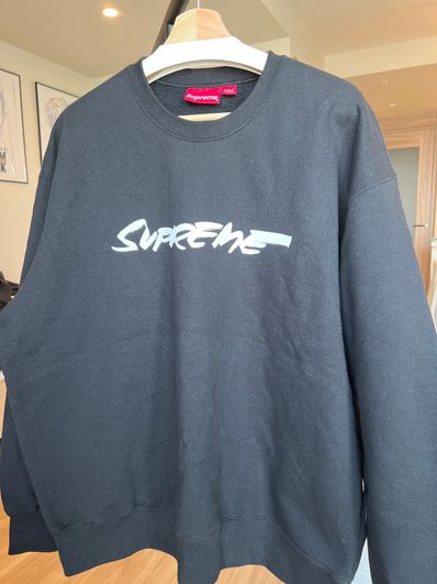 Supreme Futura Logo Crewneck "Black"