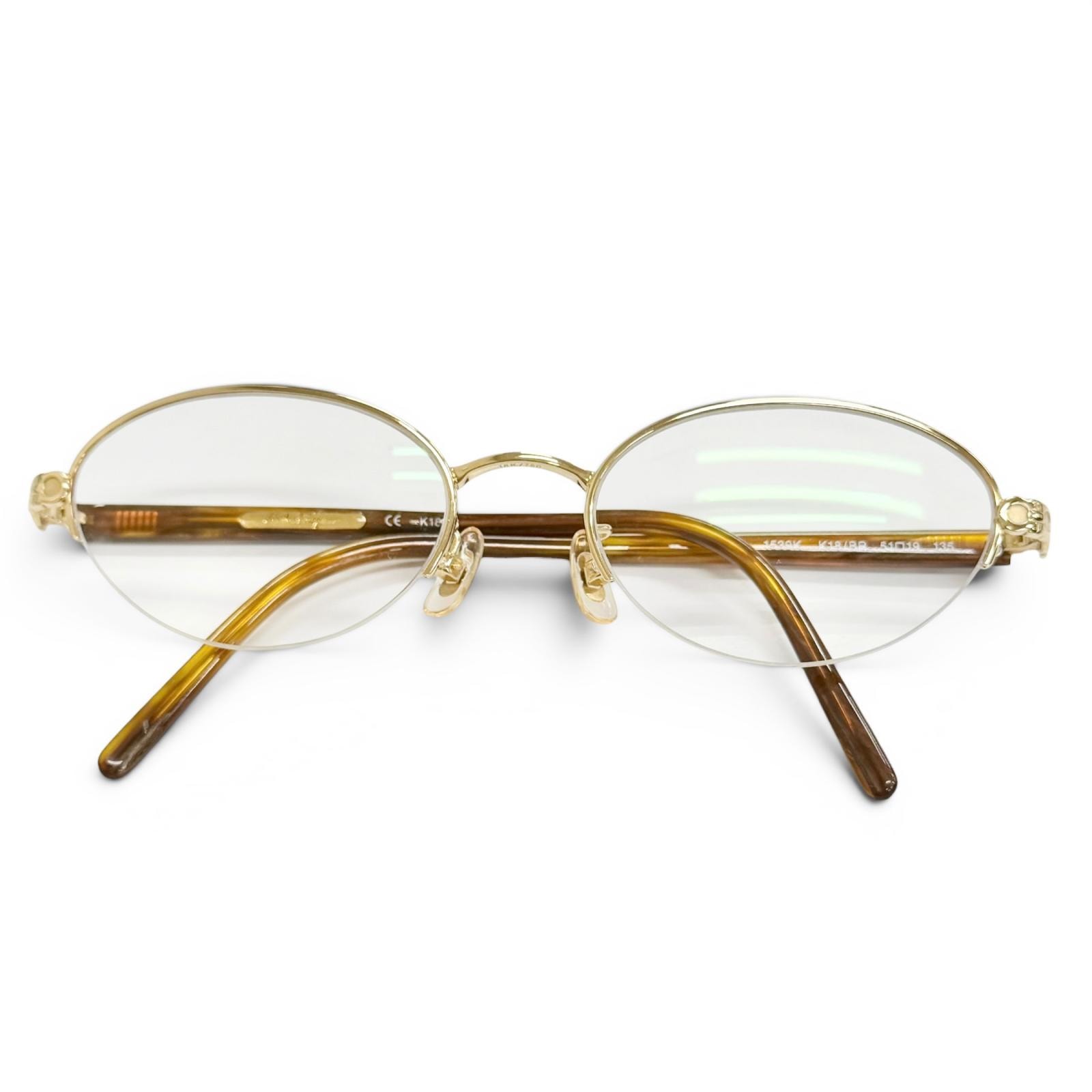 美品 サルヴァトーレフェラガモ メガネ ゴールド 51□19 135 1539K