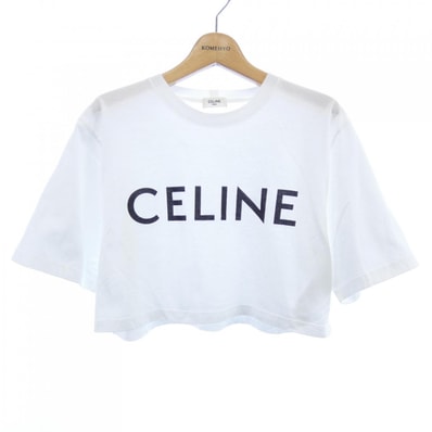 セリーヌ CELINE CELINEプリント クロップドTシャツ 2X761671Q Tシャツ