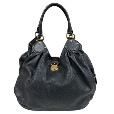 ルイヴィトン L マヒナ ショルダーバッグ モノグラムマヒナ M95765 ブラック レディース LOUIS VUITTON 中古