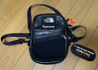 Supreme x The North Face Leather Shoulder Bag "Black"