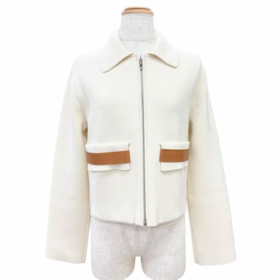 未使用品 エルメス ブルゾン アイボリー レディース IT 36 6E2223D3