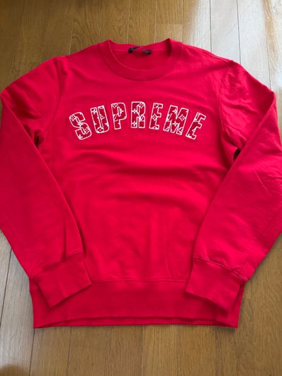 Supreme / Louis Vuitton Arc Logo Crewneck "Red"