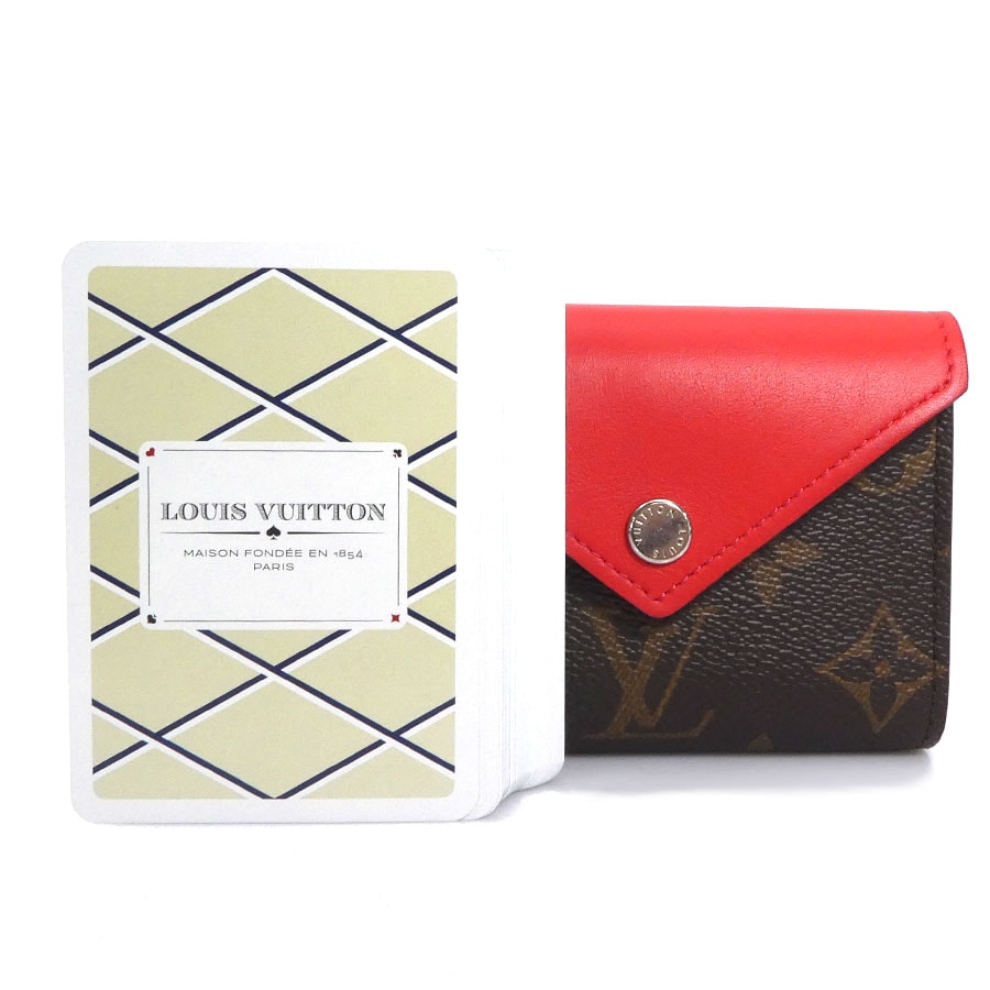 ルイ ヴィトン LOUIS VUITTON ポーチ トランプ モノグラム エテュイ カルト アルセーヌ モノグラムキャンバス ルージュ ユニセックス GI0014【中古】 55880i