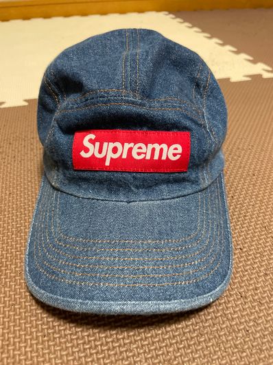 Supreme Washed Chino Twill Camp Cap "Denim"(22FW)
