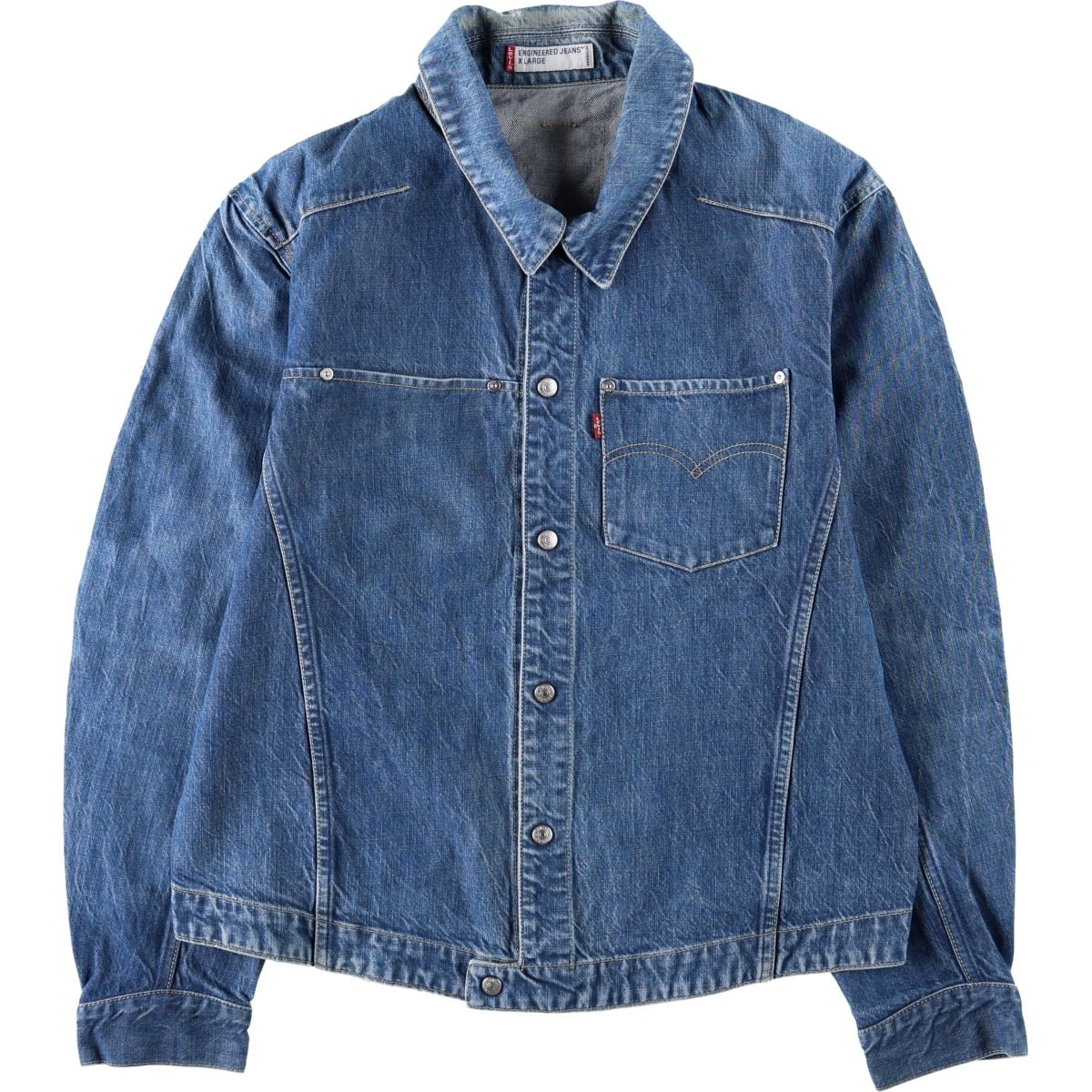 古着 リーバイス Levi's ENGINEERED エンジニアード ユーロモデル 70100-0835 デニムジャケット メンズXL相当/eaa670772