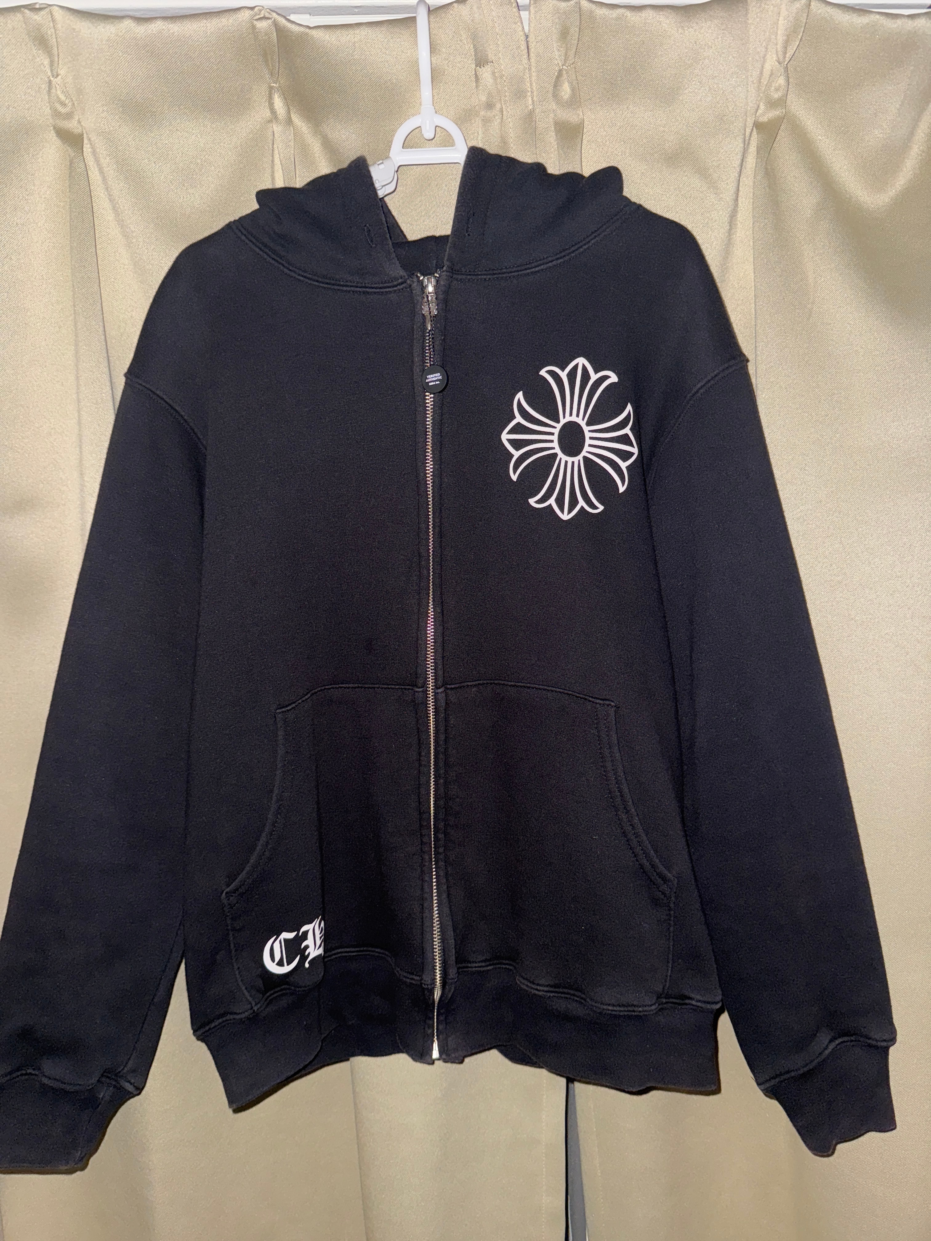 Chrome Hearts Zip Up Hoodie "Black