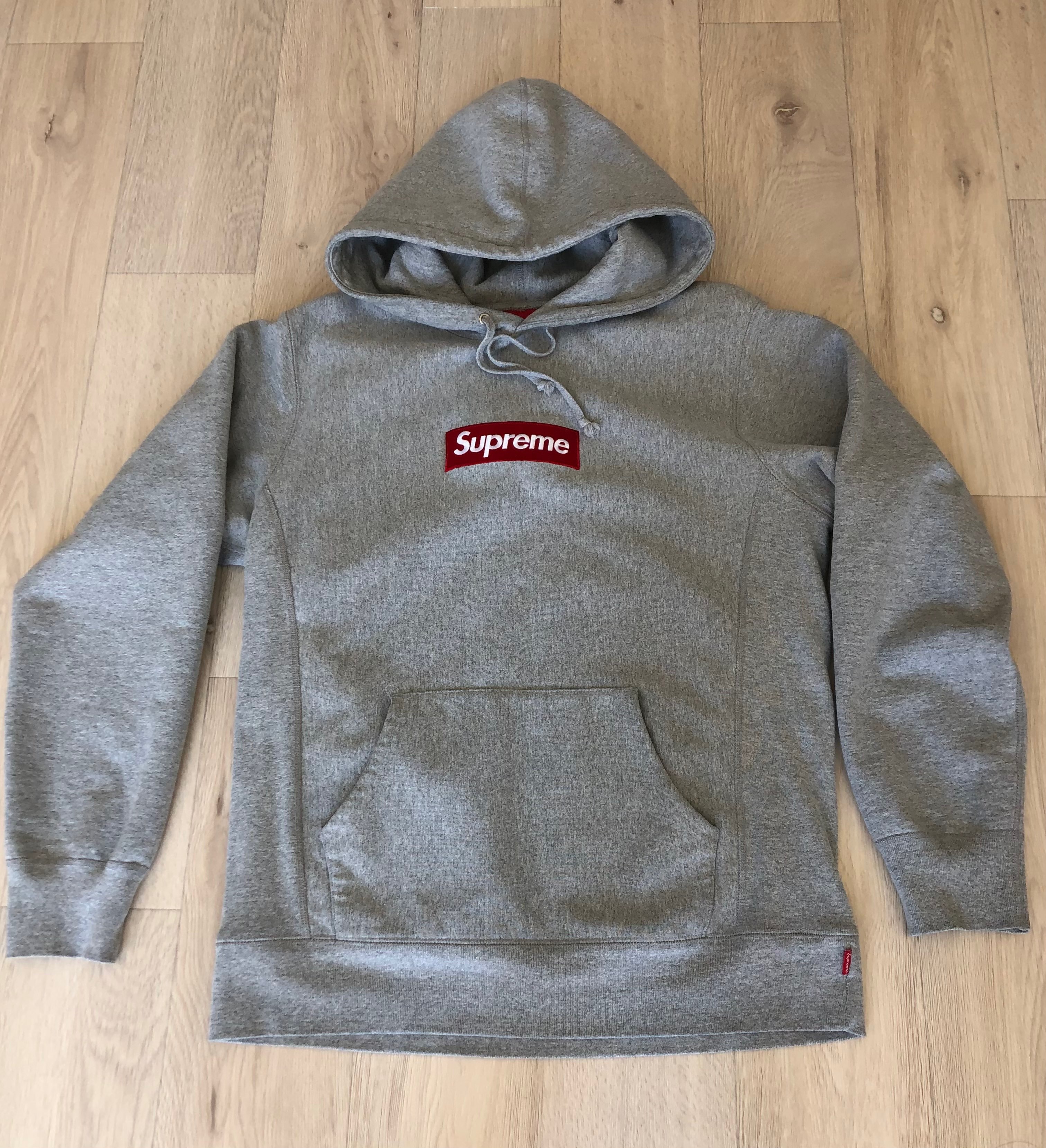 Supreme Box Logo Hooded Sweatshirt "Heather Grey" (16FW)